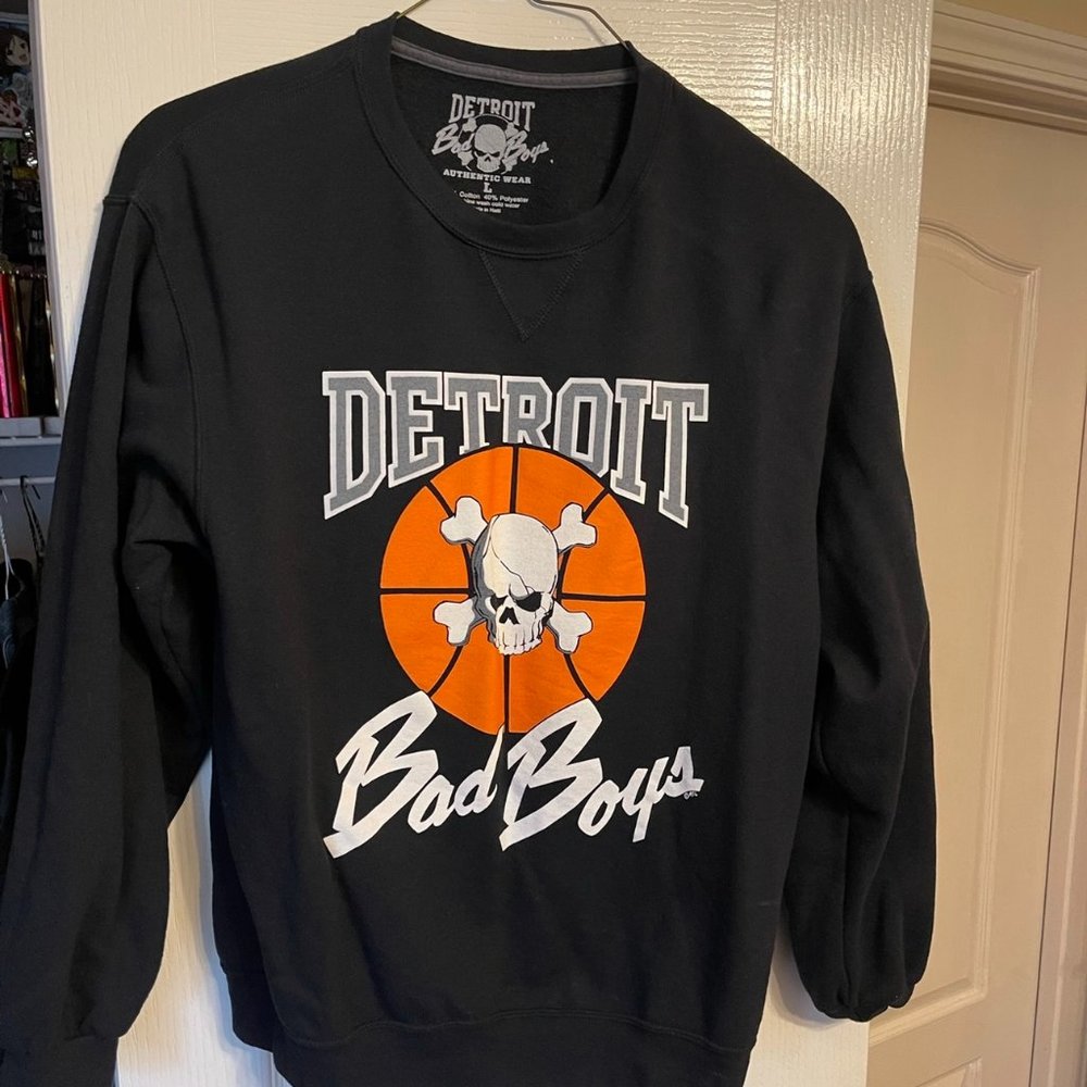 Large Detroit Bad Boys Pistons Sweatshirt